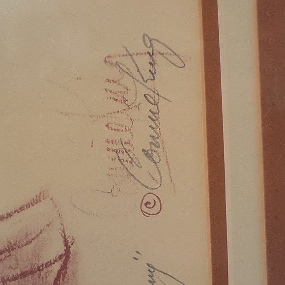 Connie King Just Like Mommy Signed Lithograph Matted and Framed - Picture 2 of 9